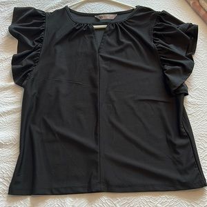 women’s black blouse